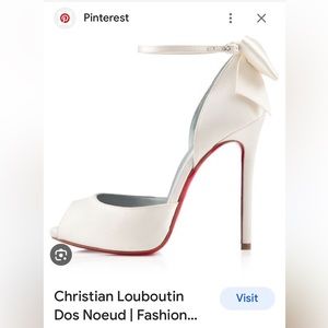 SERIOUS ISO!!! Christian Louboutin Dos Noeud off-white satin sz 35.5-36!!💍👰‍♀️